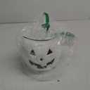 Halloween Pumpkin Treat Pail, White, 8", Trick or Treat Decoration (White)