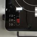 VBGK Electric Cooktop, 110V Touch and Knob Electric Stove Top, 1800W Single Burner With Handle, 9 Power Levels, Kids Safety Lock & 4H Timer, Portable, Black