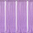 Lavender Sequin Backdrop Drapes 4 Panels 2FTx8FT Glitter Backdrop Curtains for Wedding Party Stage Decorations