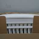 IRIS USA 24" Dog Playpen 6-Panel Pet Exercise Pen with Door Gate 61x61x24 Puppy Play Pen Indoor Outdoor Plastic Heavy Duty Foldable Portable Pet Fence for Small Medium Dogs Puppies Multiple Pets White