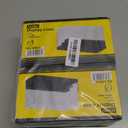 2 Pack Minifigure Display Case for Action Figures Blocks, Clear Dustproof Acrylic Display Box Storage with 3 Movable Steps Gifts for Children,Black