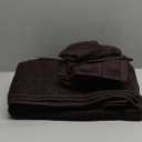 Towels Pack of 6 Towels Set, 2 Extra Large Bath, 2 Hand, 2 Washcloths, 100% Cotton, Lighter Weight, Quicker to Dry, Super Absorbent, Perfect for Bathroom, Brown