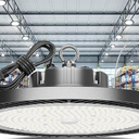 Super Bright 250w UFO LED High Bay Light 35000lm with Plug 5ft Cable (Eqv.1000w Mh/Hps/Hid),5000k High Bay Led Shop Lights Garage Lighting for Garage Factory Workshop Warehouse Barn Pack of 1