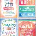 Teacher Created Resources Watercolor Positive Poster Pack, 13.38" x 19.00"