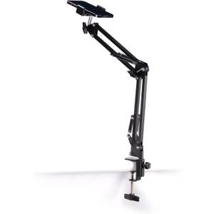 PHOTOMYNE Sturdy Flexible Phone Holder for Desk, Table, Office, Kitchen with Clamp for Photo Album Scanning, iPhone Holder for Desk- Black