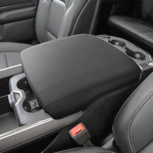 PIMCAR Dodge RAM Center Console Cover, 2019-2024 2025 RAM 1500 2500 3500 Accessories Neoprene Armrest Cover Soft Cozy Protector Interior (Bucket Seat Only) (Neoprene Cover)