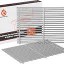 SUS304 66095 Genesis II Grill Grate Replacement Parts for Weber Genesis II 300 & GS4 Genesis II LX 300 Series Gas Grills, Genesis II E&S 310 315 320 325 340, Grill Parts for Weber Genesis 2 66802