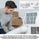 YOUHO Air Conditioner Hose, Portable Exhaust Vent Hose with 5.9 Inch 6 Diameter, Counterclockwise AC Hose Length to 80 Inch, Universal Replacement AC Vent Hose for LG and Many More Portable AC