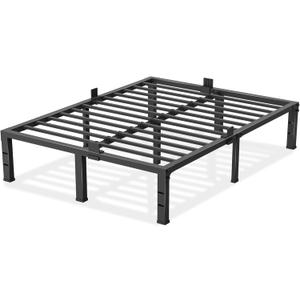 Full Size Bed Frame 12 inch High 3500 lbs Heavy Duty Metal Platform Mattress Foundation with Steel Slat Support/No Box Spring Needed/Noise Free/Non-Slip/Easy Assembly