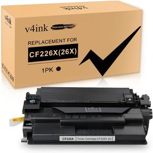 v4ink 1-Pack Compatible 26X Toner Cartridge Replacement for HP 26X CF226X Toner Cartridge High Yield Black Ink for HP Pro M402n M402dn M402dne M402dw MFP M426fdw M426fdn M426dw M402 M426