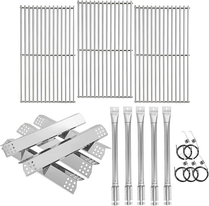 Grill Parts for Kitchen Aid Replacement Parts 720-0709C 720-0727 720-0826 720-0826E 750-0780 860-0003 870-0003, Nexgrill 720-0709B 720-0709C 860-0003 860-0003UK Stainless Steel Grates & Heat Plate Kit