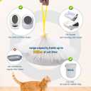 KONE Cat Litter Bags for Robot 3/4, 2 mil Thickened Drawstring Waste Drawer Liners Compatible with Most Self-cleaning Automatic Boxes - 57 Count Pet Kitten Poop Disposable Replacement Bag, 5-9 Gal