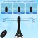 Automatic Electric Enema Bulb with 3 Speeds, Silicone Enema Anal Douche Cleaner for Men Women Colon Cleansing, Remote Control Reusable Enema Kit Cleaner Anti-Backflow Douche for Easy Cleaning 15oz