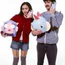 Wildflower Cases - Compatible with Apple iPhone 11 | Protective Black Bumper, 4ft Drop Test Certified, Women Owned Small Business | Enya Collab - Pink White Clouds Sky Dainty Cute Trendy