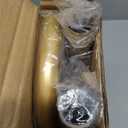 Gold Curtain Rod, Room Darkening Rods for Windows 28 to 48 Inches(2.3-4Ft), Wrap Around Curtain Rods, Heavy Duty Blackout Drapery, Modern Decorative Window Treatment Rod, Gold