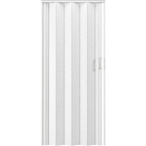 48" W Premium Foldable Accordion Doors, Double Walled Heavy Duty Folding Doors for Interior, Privacy Room Divider, White