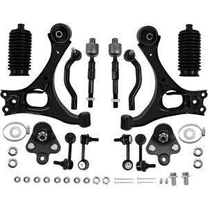 14PCS Front Lower Suspension Kit Compatible with Civic 2006-11
