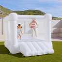 Little Tikes Cloud Collection Jr. Jump 'n Slide Bouncer — White, Active Play, Outdoor Bouncer, Boys and Girls Ages 2-8 Years, One Size