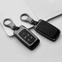 ontto Key Fob Cover Case Compatible with Land Rover (Black metal shell)