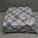 Comfort Spaces Cotton Flannel Sheets Queen Size, Ultra Soft Flannel Sheet Set with 14" Elastic Pocket Fits up to 16" Mattress, Plaid Print Warm Flannel Bedding, Blue Plaid 4 Piece