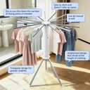 Tripod Foldable Clothes Rack,Garment Rack Portable with Collapsible Design