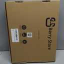 Ottoman Serving Tray | Decorative Coffee Table Tray with Handles  17x13 Inch Wooden Tray with 4 Coasters for Breakfast, Kitchen & Bar (Black)