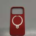 TORRAS Q3 Silicone 360 Spin for iPhone 17 Pro Case with Stand, Fit for MagSafe, Magnetic Ring Kickstand with Camera Control, Liquid Silicone Rubber Soft Phone Case for iPhone 17 Pro 6.3'', Red