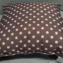 Classic Coffee Brown Polkadots Pattern, Boho Polka Dot Throw Pillow 16x16