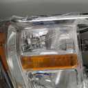 SPEC-D TUNING Chrome Passenger Right Side Halogen Type Headlight Compatible with 2021-2023 Ford F150 Head Lamp Assembly (Chrome Housing Clear Lens Right)