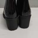 Shoes Jaber Ankle Boot W Lug Sole Elastic Gore and Chunky Heel, Black, Size 8