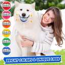 Foilswirl 24 Pcs Dog Squeaky Tennis Balls Bulk 2.95 Inch Interactive Pet Toy Ball Dog Chewing Toy for Large Medium Small Puppy Training and Practice Pet