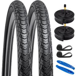 YUNSCM 700C Bike Tires 700x35C 37-622 Compatible Gravel Bike Tires 700 x 35C 700x36C Bicycle Tires 2 PCS (Y-1127)