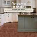 Nexus Self Adhesive 12-Inch Vinyl Floor Tiles, 20 Tiles - 12" x 12", Medium Oak Plank-Look Pattern - Peel & Stick, DIY Flooring for Kitchen, Dining Room, Bedrooms & Bathrooms by Achim Home Decor