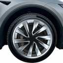 Rim Protector for Model Y Juniper 2025 2026 20” Helix Wheel, ABS+PC Wheel Rim Guard with Scratch & Scuff Protection, Prevents Curb Rash & Scratches, Clip-on Hub Protector Rings