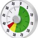 Lavigo Kitchen Timer, Countdown Visual Analog Timer, Quiet Counting, Low Loud and Mute Alarm for Teachers Classroom, Kids, Adults Kitchen, Office, Gym (Green) LT21-TC 7.5 inches