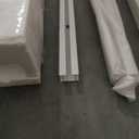 Curtain Track, Ceiling Curtain Track for Room Divider, Ceiling Mount Rail Set with Roller Hooks, White, 6ft - 9ft