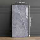Haimin Wall Panels Peel and Stick 10 Pieces 23.6x11.8in (19.4 Sq. Ft. Coverage) Lightweight Backsplash Marble Look Tile (not Real Marble) Ideal for Kitchen Bathrooms Living Rooms Bedrooms (Gray-YSH)