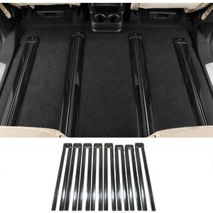 Car Accessories Fit for Toyota Sienna 2021 2022 2023 2024 2025 Interior Seat Rail Protection Strip Non-Slip Cover Trim (Brushed Black Style) Stainless Steel 8 PCS