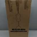 Mannequin Dress Form Female Dress Model Torso Display Mannequin Body 50-63 Inch Height Adjustable Tripod Stand (White, 50-63 Inches)