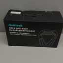 Nekteck Shiatsu Neck Massager for Pain Relief Deep Tissue with Heat, 3D Kneading Massage Pillow Back Shoulder Massagerfor Body Muscle, Plug-in Use for Home Office Car, Gifts for Mom Dad Him Her (Black)