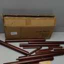 Freyawin Solid Wooden Coat Rack Freestanding, New Zealand Pine Coat Tree with 8 Hooks & 3 Adjustable Sizes for Coats, Hats, Handbags and Scarves, Space Saving for Entryway/Office/Bedroom (Brown)