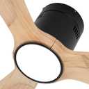 52 inch Natural Wood Ceiling Fans with Light