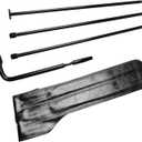 Spare Tire Tool Kit with Leather Bag Set Replacement 2005-2018 fit for Nissan Frontier Titan Pathfinder Fit for Infiniti Jx35 Qx4 Qx56 Qx60 fit for Amanda Xterra 2005-2015