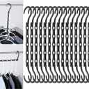 Mr. Pen- Space Saving Hangers for Clothes, 16 pcs, Black, Plastic Multi Clothes Hangers Space Saving, 5 Slots, 360 Rotating Hooks