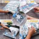 MEIQIHOME Vacuum Storage Bags, Space Saver Sealer Bags,Vacuum seal bags for clothing, Pillows, Comforters, Blankets, Bedding,Travel,12 Jumbo