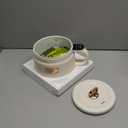 NutriChef 1.6 QT Portable Electric Rice Cooker & Lunch Maker | Multi-Functional & Non-Stick Ceramic Coating | Digital Control Panel | 6 Cook Functions: Rice, Soup, Stew, Porridge & More | White