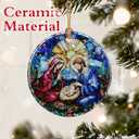 Christian Gifts: Nativity Scene Ornament | Christmas Ornaments (Holy Family Christmas Decor), Christian Holiday Decor, Religious Gifts, Baptism Gift & Xmas Gift