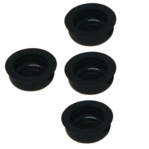 Overdenture Retention Caps Core Tool Kit for Male Cap Replacement Inserts Extraction (Black Cap 4pcs)