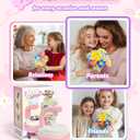 Pussan Arts and Crafts Kits for Kids Age 3-12, Birthday Gifts for 3 4 5 6 7 8 9+ Year Old Girls, DIY Fabric Flower Bouquet Kit Toys for Kids Activities Holidays Parties