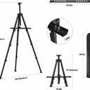 2 x Easels for Painting Canvas, Aredy 66" Art Easel for Drawing, Portable Painting Easel Stand, Metal Table Top Easel (2 Pack)